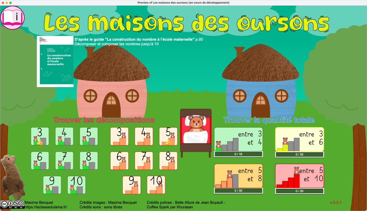 Les maisons des oursons