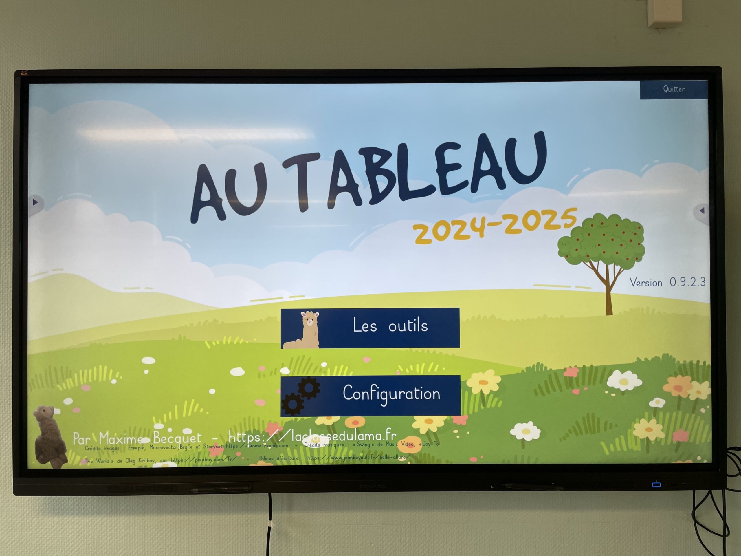 AU TABLEAU 0.9.2.3 pour ENI