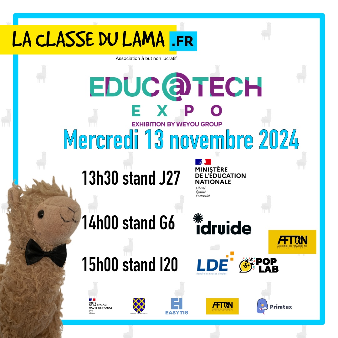 Animations à Educatech le 13/11