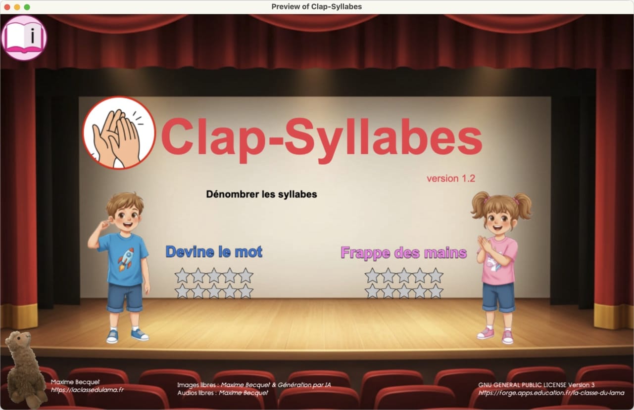 Clap-Syllabes : maj 1.2