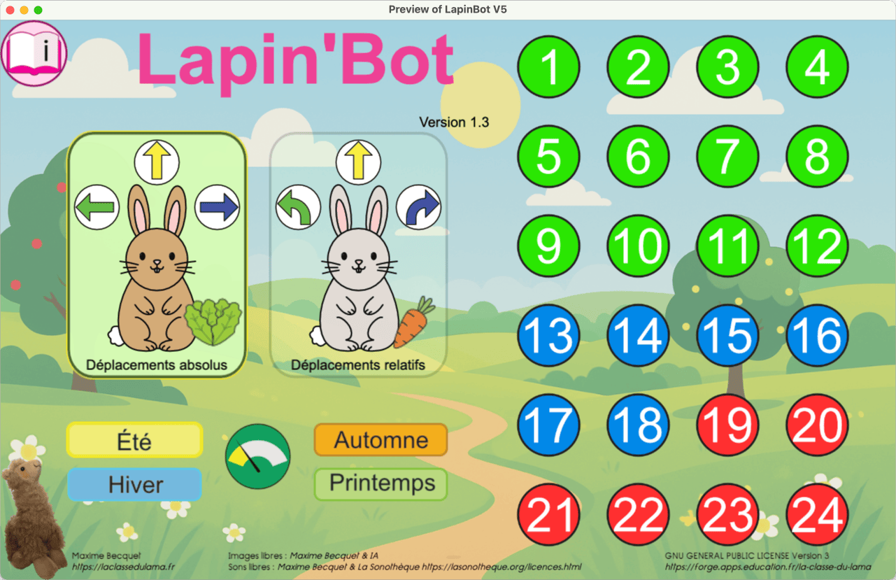 LapinBot : maj 1.3
