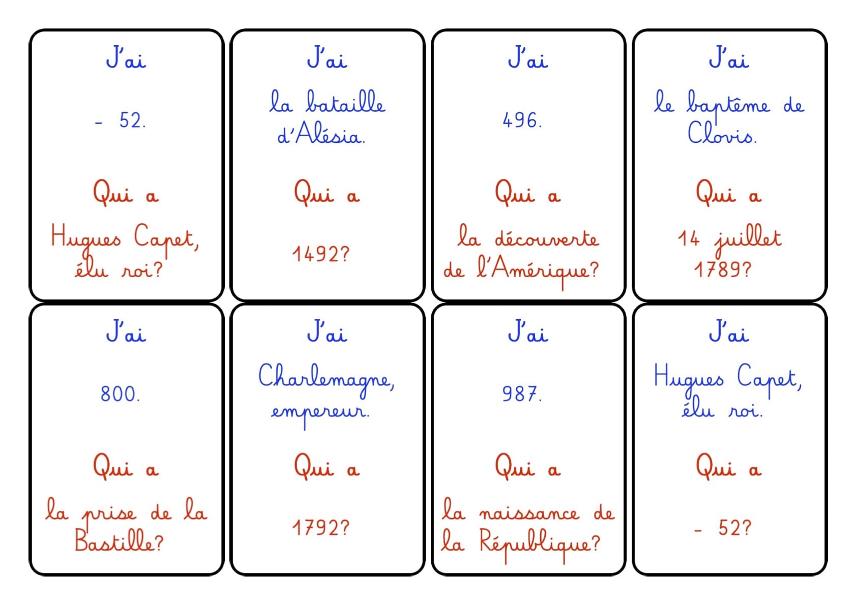 J&rsquo;AI, QUI A : créez des questions-réponses