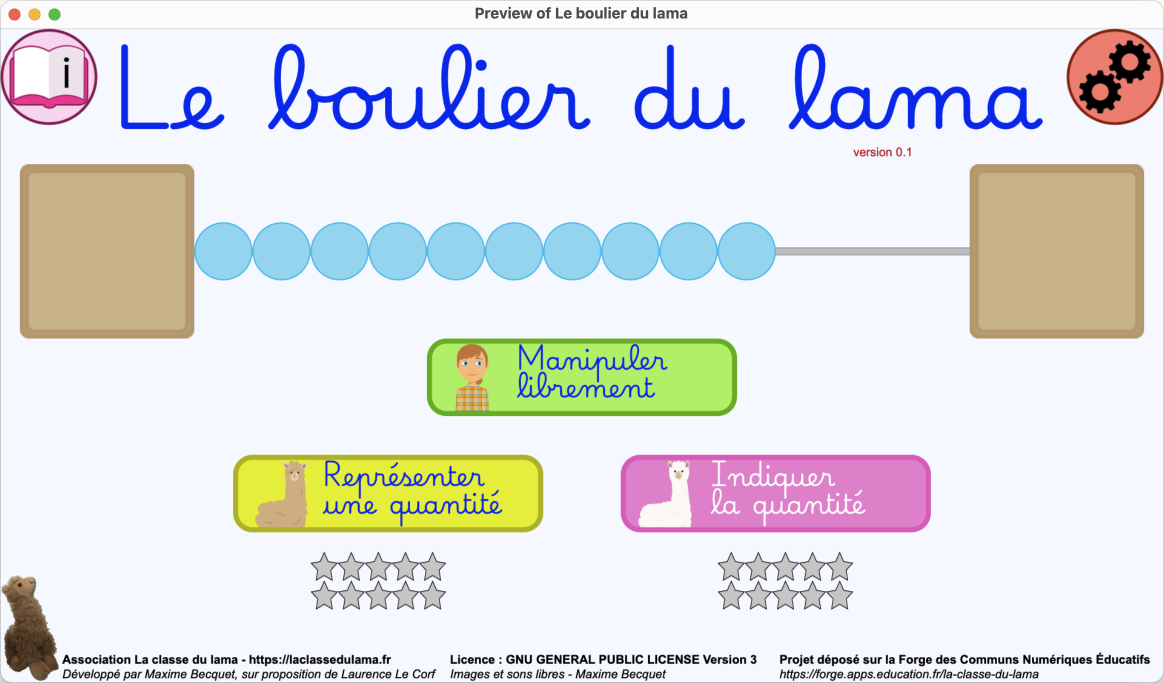 Le boulier du lama