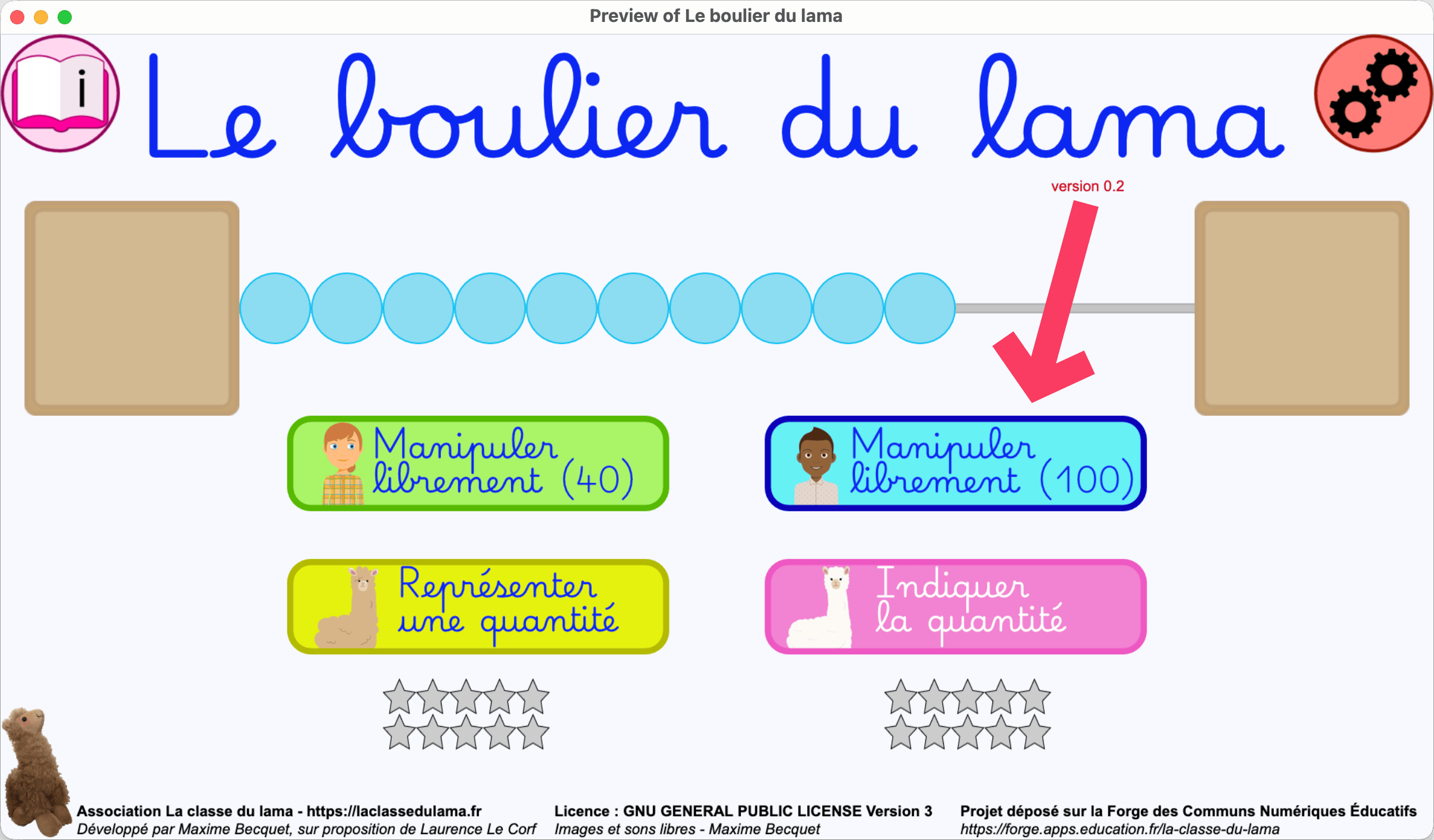 Le boulier du lama 0.2